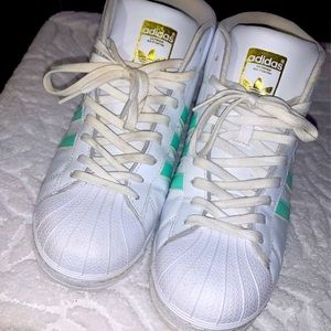 Classic Adidas superstar hi tops